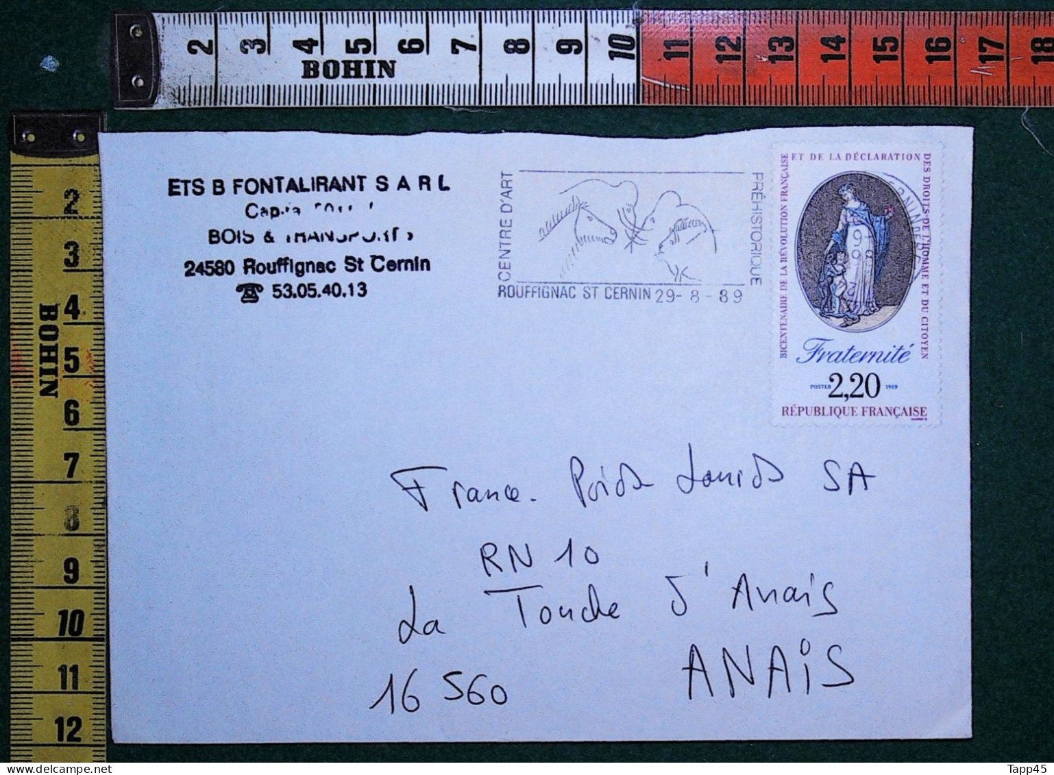 Timbres >sur Support Postal >pour Cette Série (Réf:Tv 6 /10) Exceptionnellement  Frais+port 1€00 (pour 2/3 Env Maxi 1€50 - Ohne Zuordnung