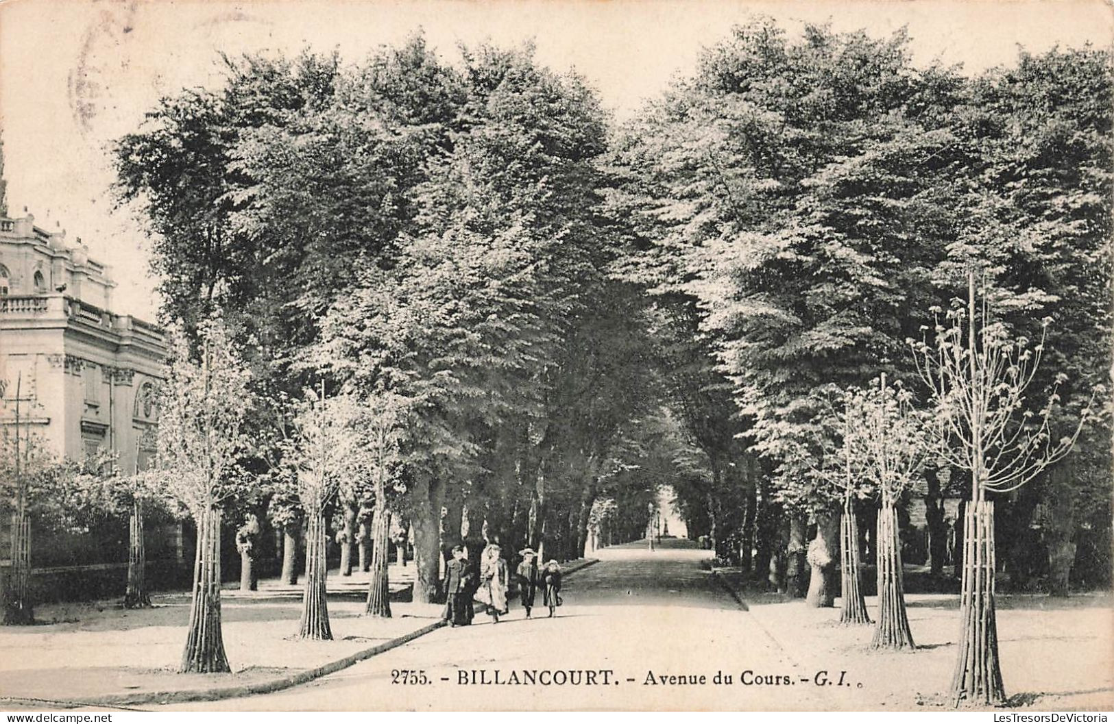 FRANCE - Billancourt - Avenue Du Cours - Carte Postale Ancienne - Boulogne Billancourt