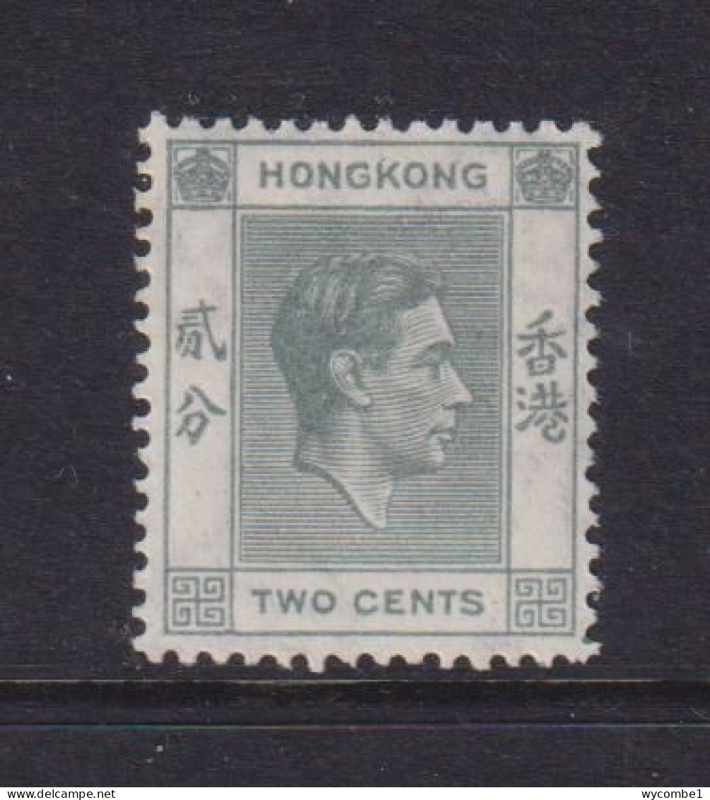 HONG KONG  -  1938-52 George VI Multiple Script CA 2c Hinged Mint - Unused Stamps