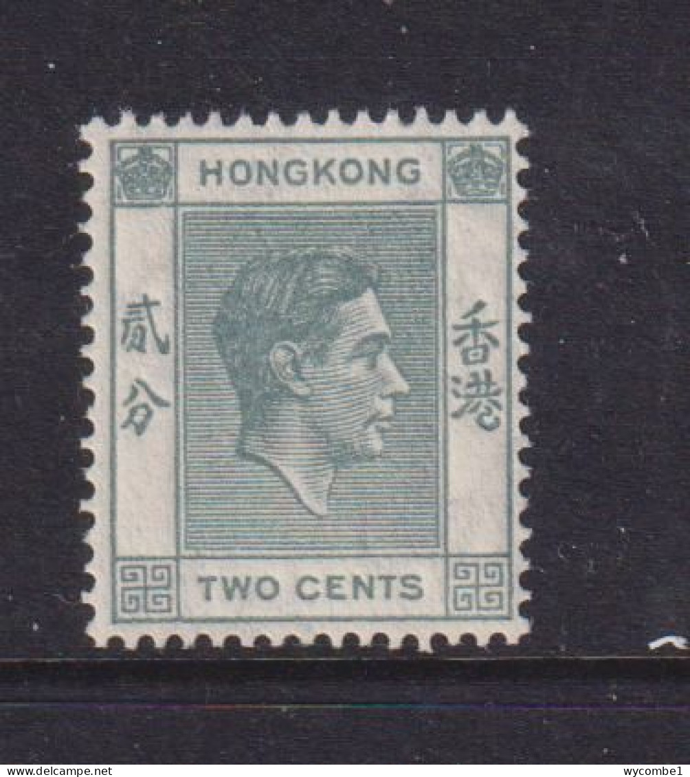 HONG KONG  -  1938-52 George VI Multiple Script CA 2c Hinged Mint - Unused Stamps