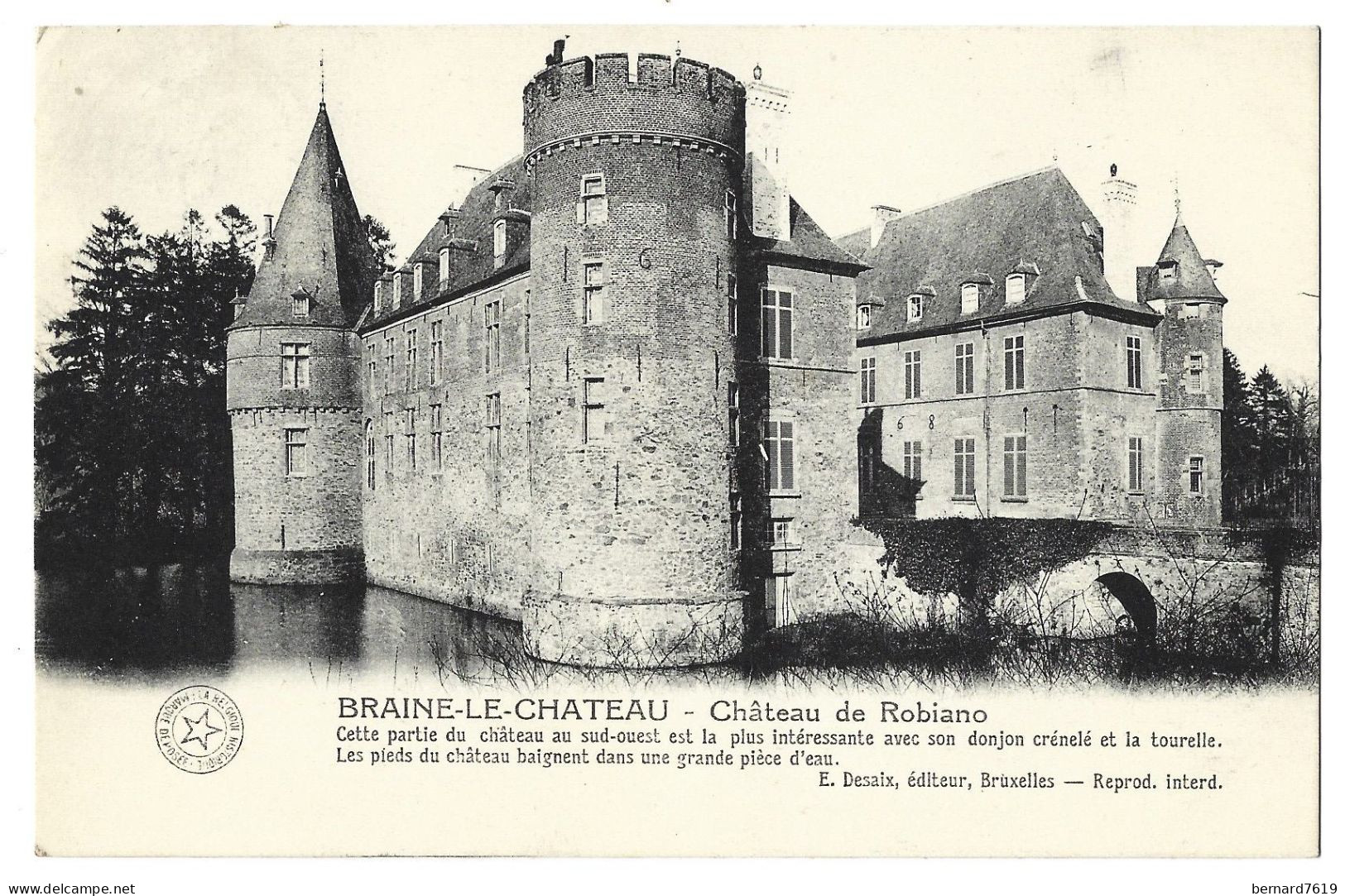 Belgique -   Braine  Le Chateau  - Chateau  De Robiano -  - Ecris Comtesse  Stanislas  De  Robiano - Braine-le-Chateau