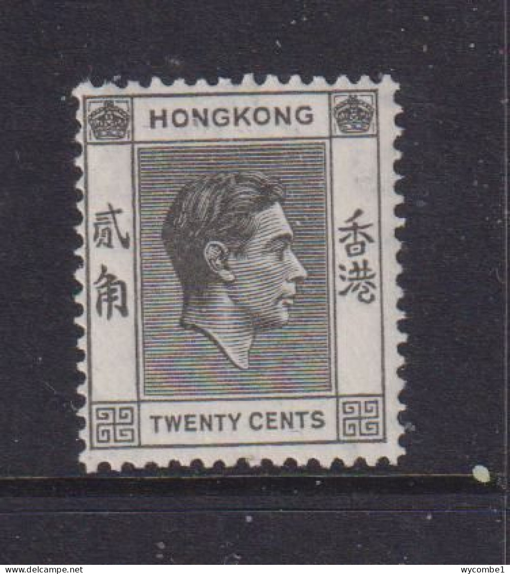 HONG KONG  -  1938-52 George VI Multiple Script CA 20c Hinged Mint - Ongebruikt