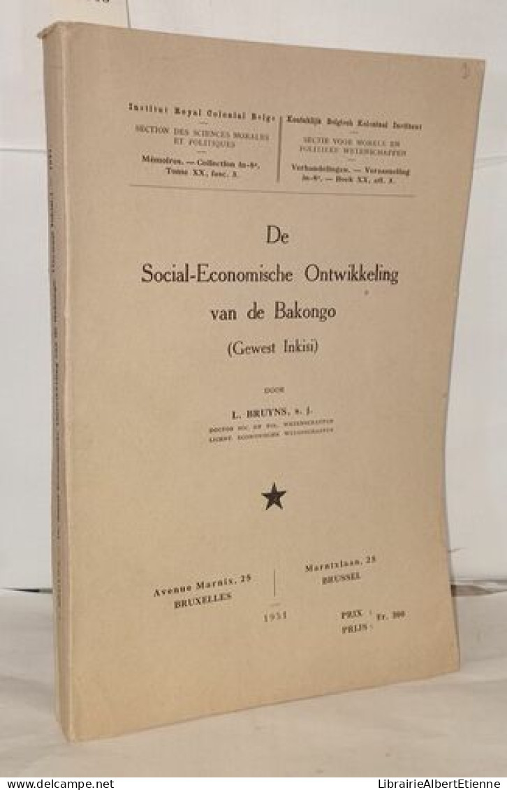 De Social-Economische Ontwikkeling Van De Bakongo ( Gewest Inkisi) - Sciences