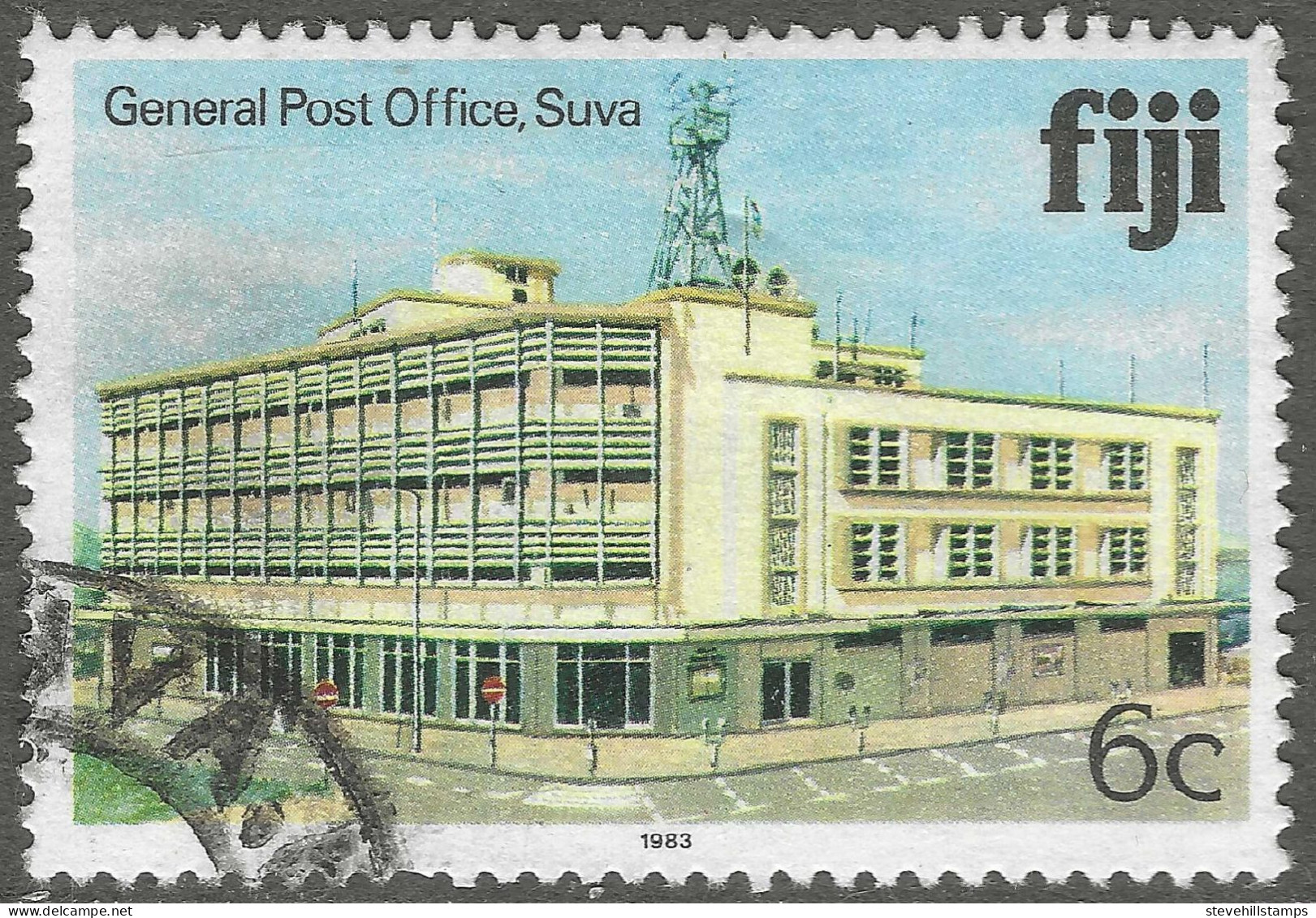 Fiji. 1979 Architecture. 6c Used. 1983 Date Imprint. SG 584B - Fidji (1970-...)