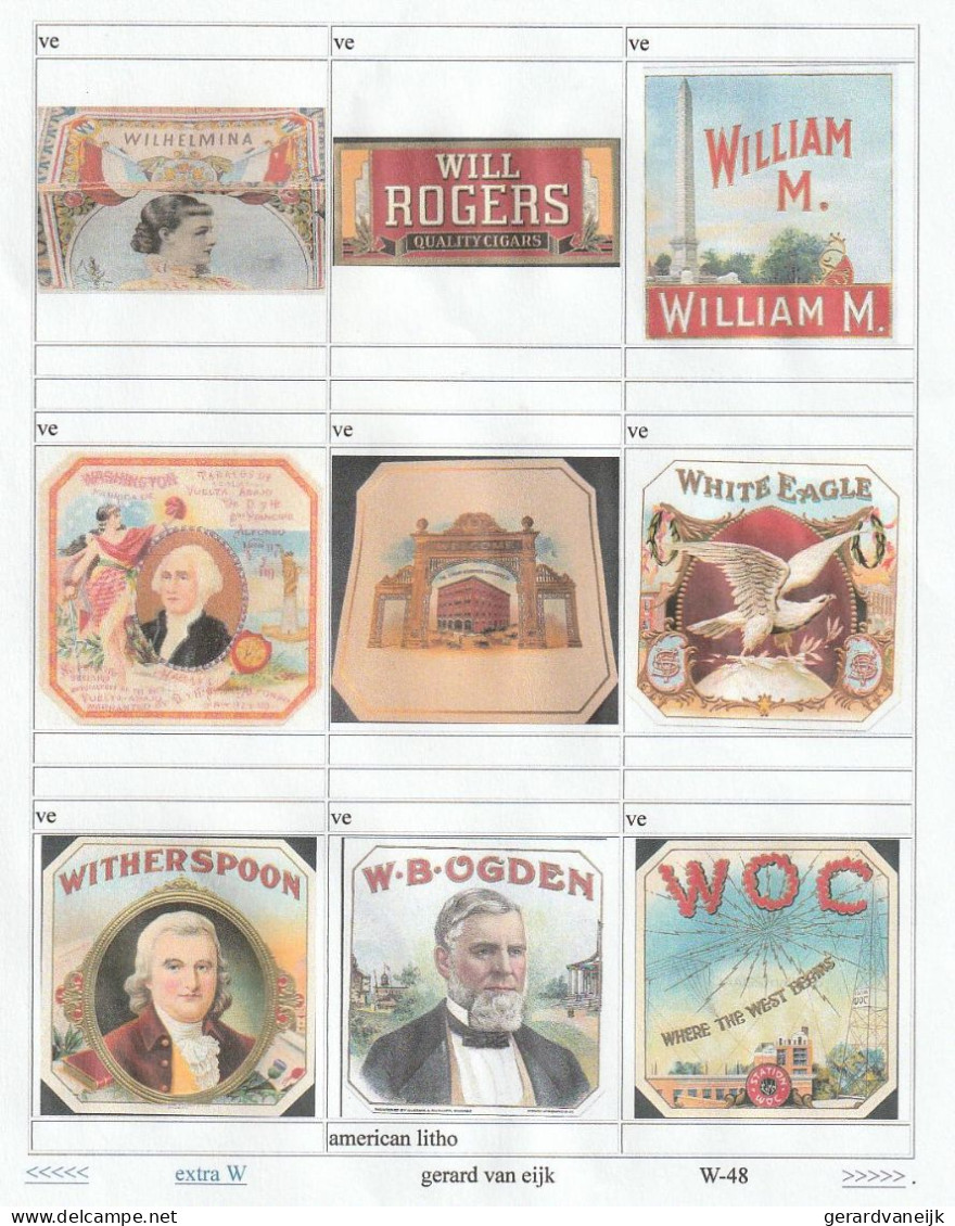 1   CIGAR  BOX  LABEL  ENCYCLOPEDIA  On  USB  Memory Stick - Etiketten