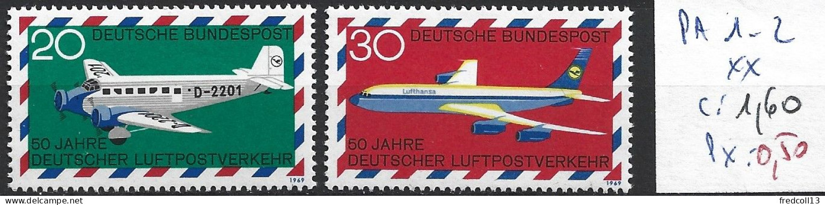 ALLEMAGNE FEDERALE PA 1 & 2 **  Côte 1.60 € - Timbres