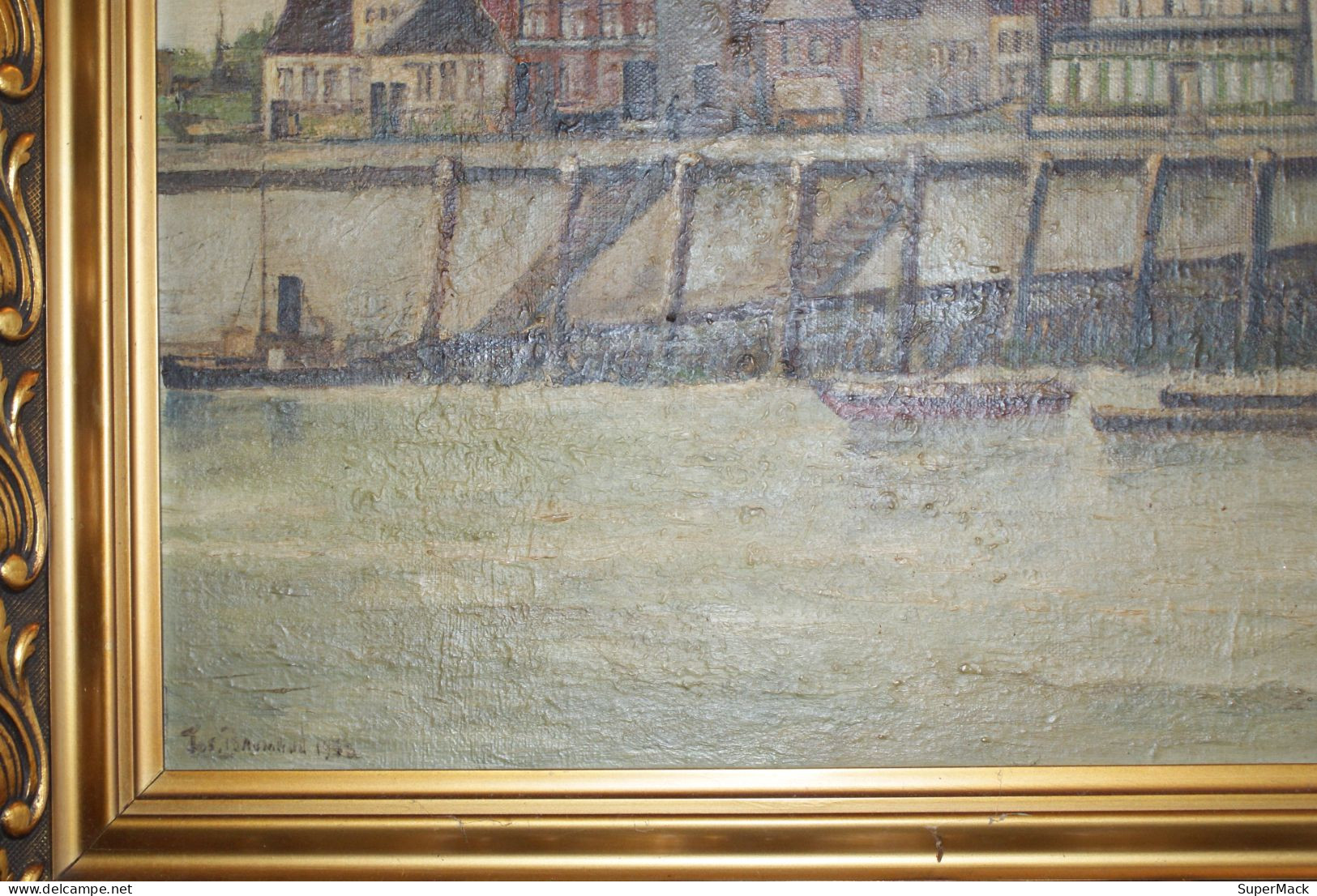 JOSEPH RAUMANN - Peinture à L'huile, Cadre Ancien Mouluré - 1932 - Huiles