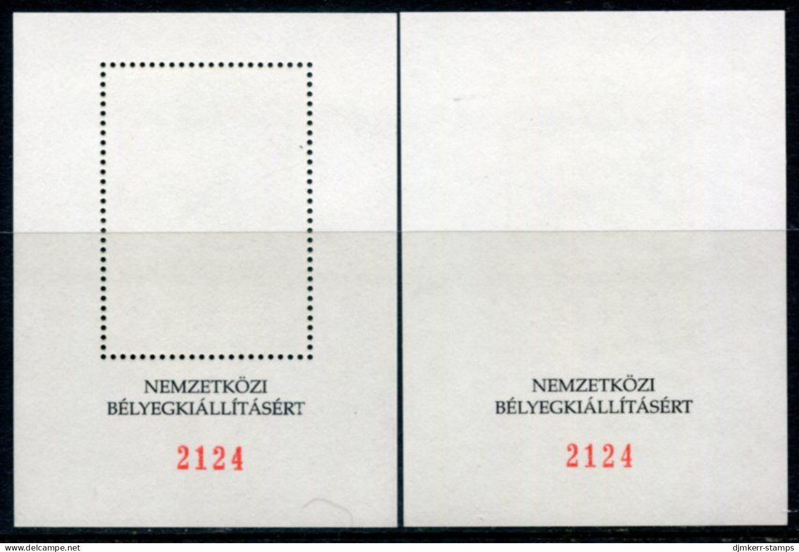 HUNGARY 2000 Millenium: Lluminated Initial From Chronicle Of St. Isztvan Two Blocks MNH / **.. - Foglietto Ricordo