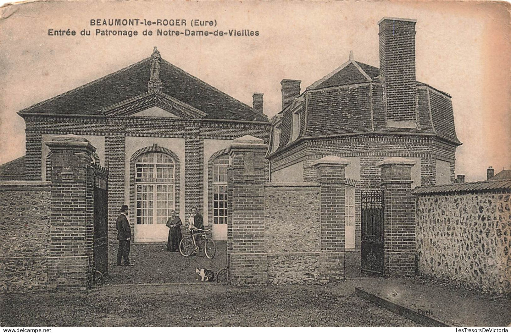 FRANCE - Beaumont-le-Roger - Entrée Du Patronage De Notre-Dame-de-Vieilles - Carte Postale Ancienne - Beaumont-le-Roger