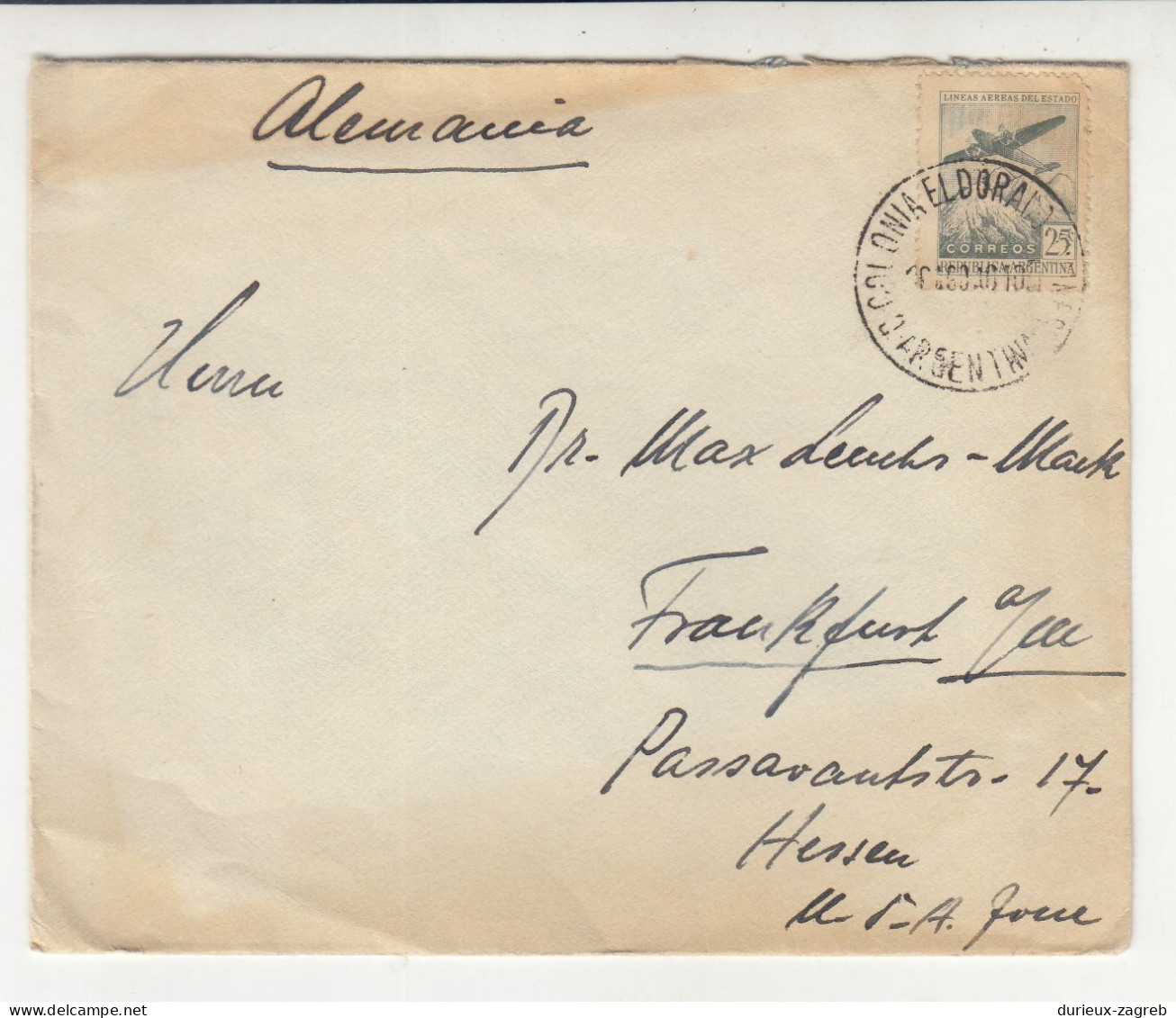 Argentina Letter Cover Posted To Germany B231120 - Lettres & Documents