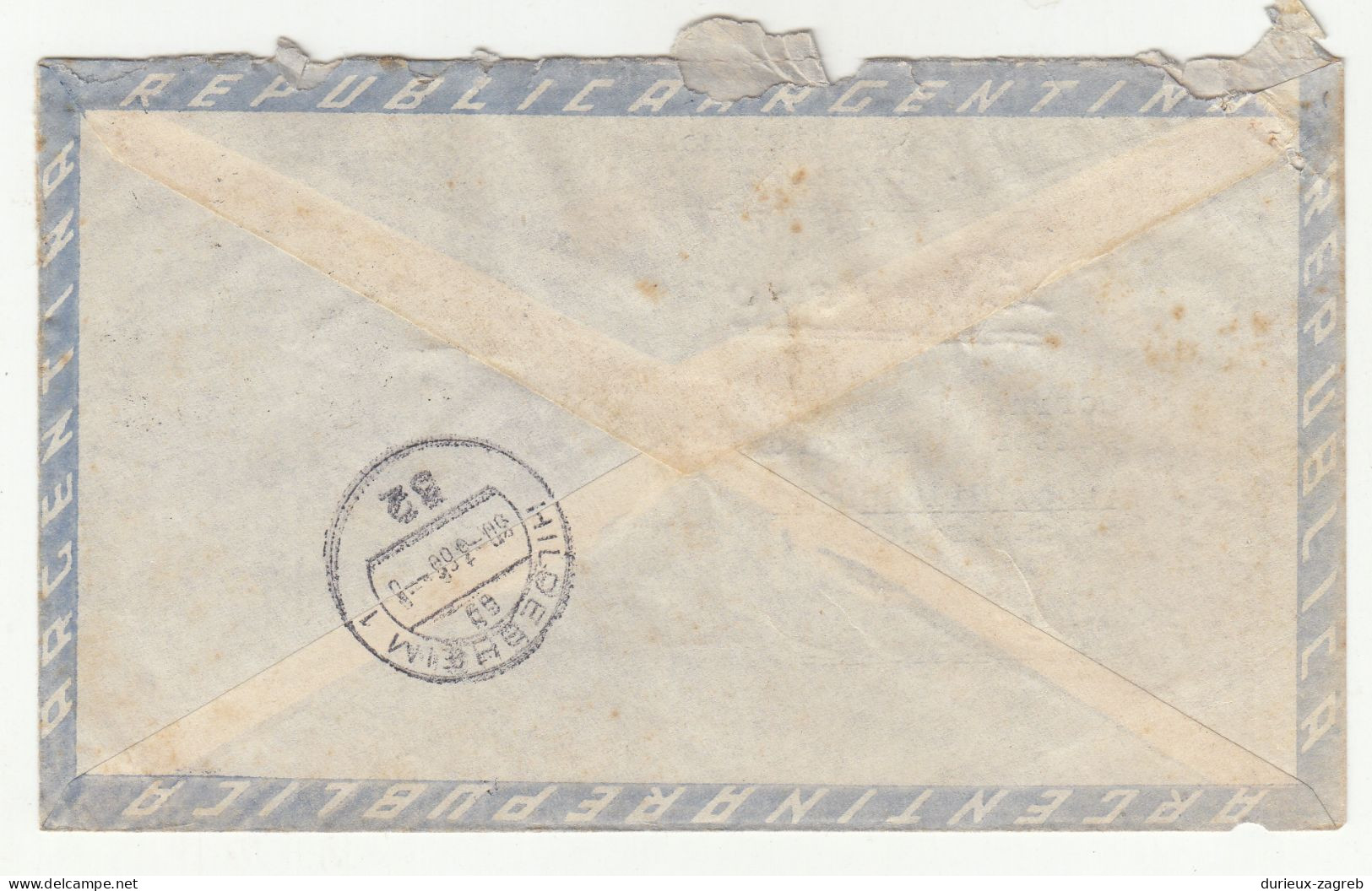 Argentina Air Mail Letter Cover Posted Express 1956 To Germany B231120 - Lettres & Documents