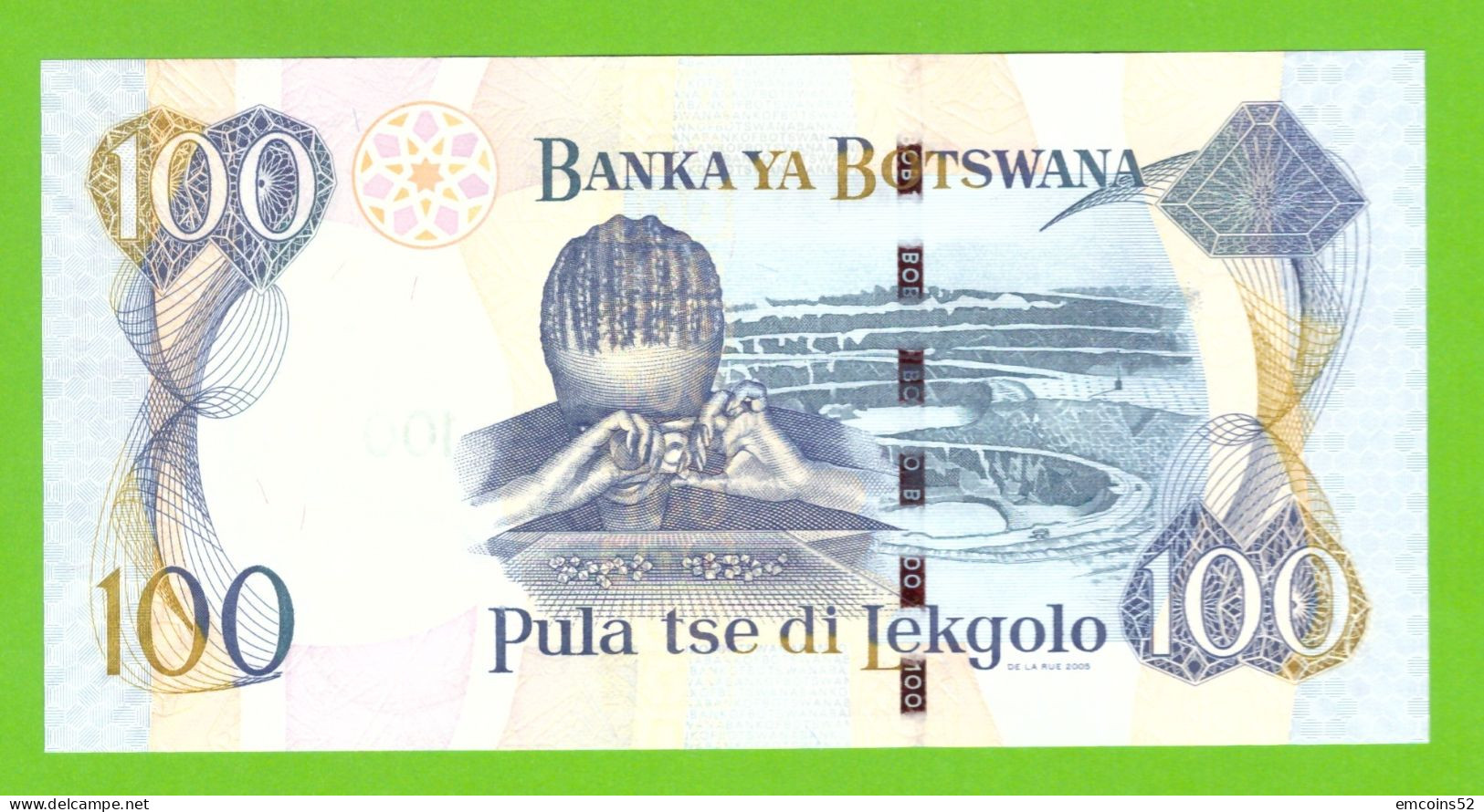 BOTSWANA 100 PULA 2005 P-29b  UNC - Botswana