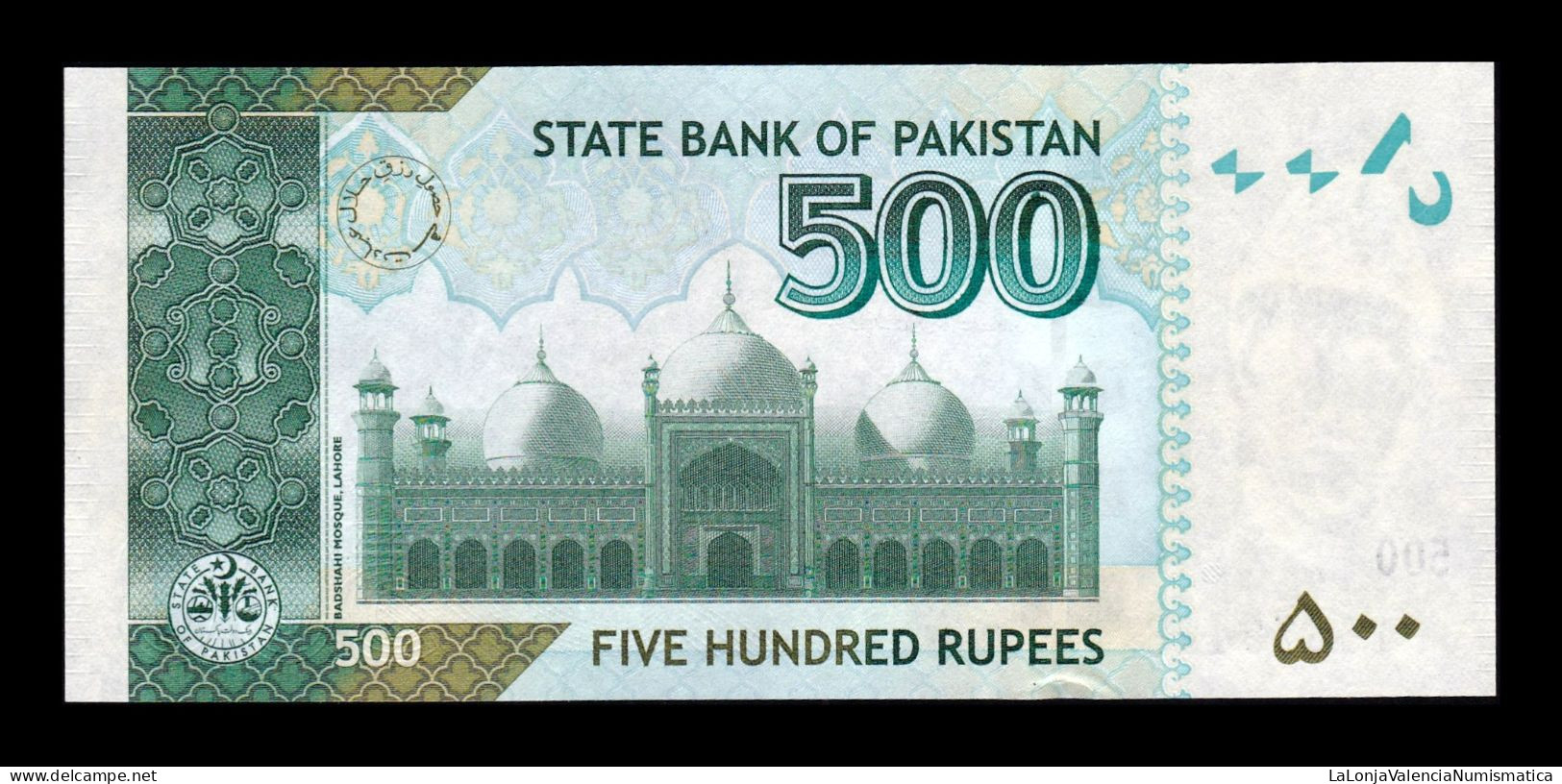 Pakistan 500 Rupees 2021 Pick 49An Sc Unc - Pakistan