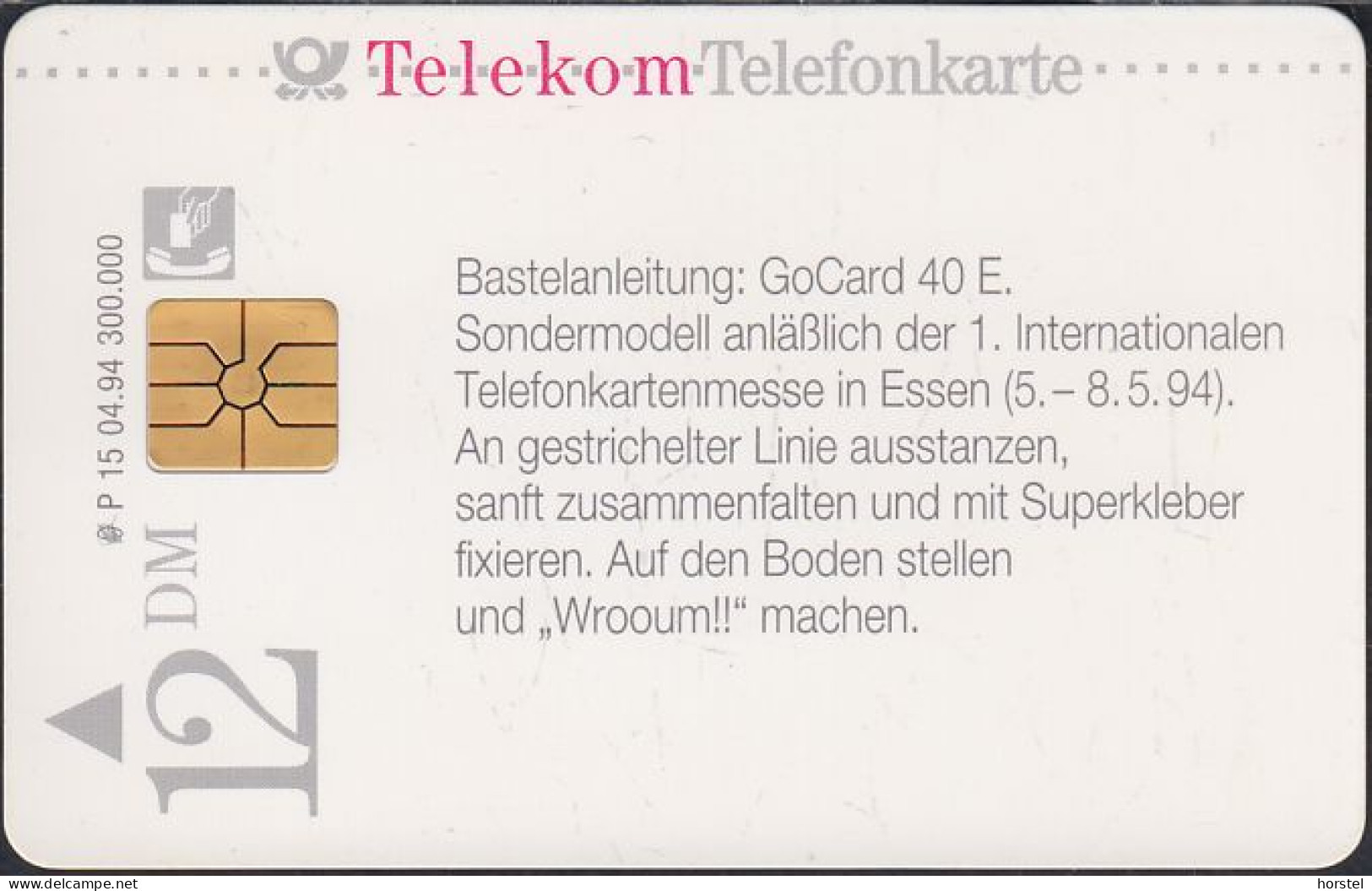 GERMANY P15/94 - Auto GoCard 40E  DD:3403 Modul 24 - P & PD-Series: Schalterkarten Der Dt. Telekom