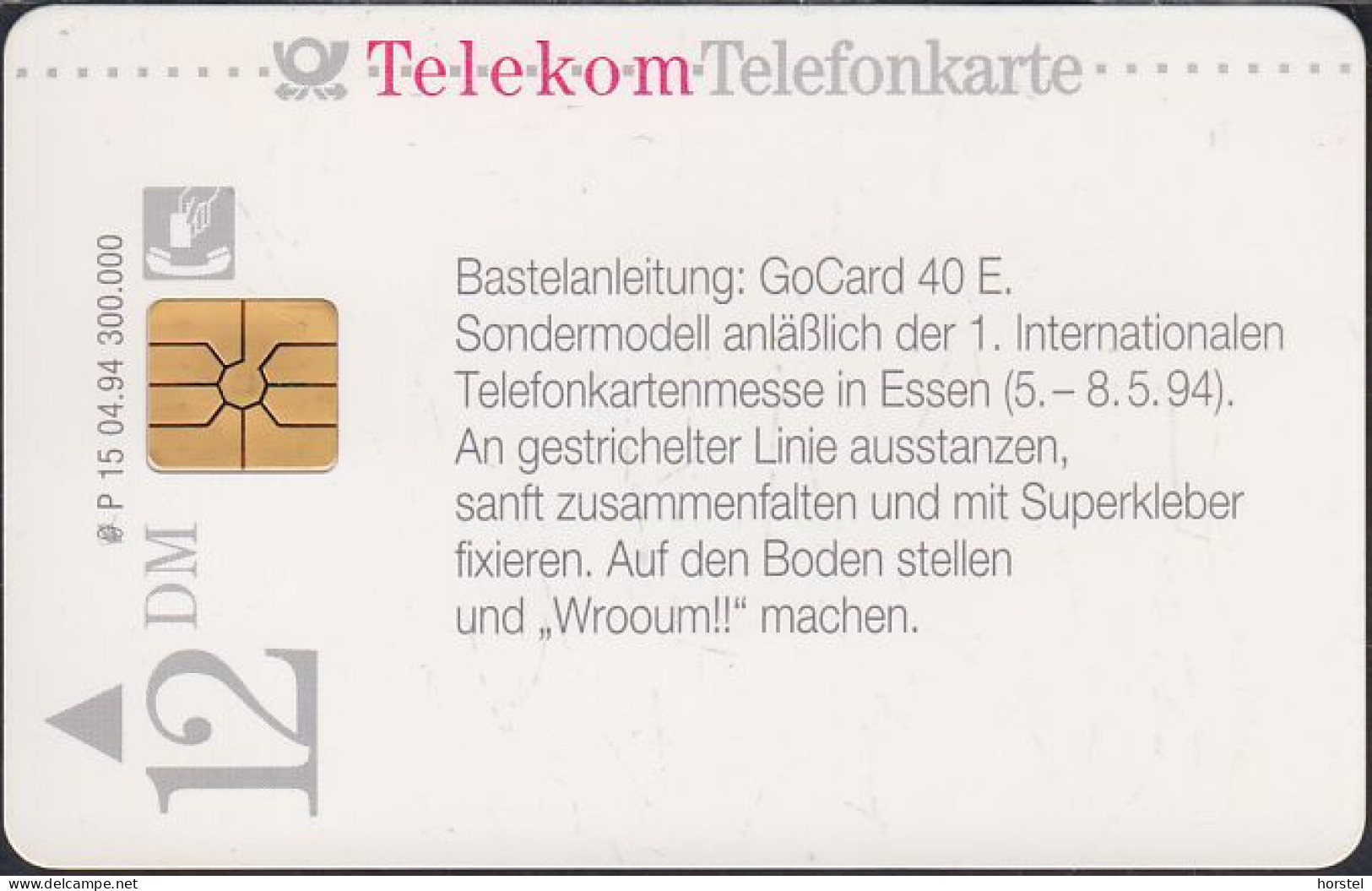 GERMANY P15/94 - Auto GoCard 40E  DD:3404 Modul 24 - P & PD-Series: Schalterkarten Der Dt. Telekom