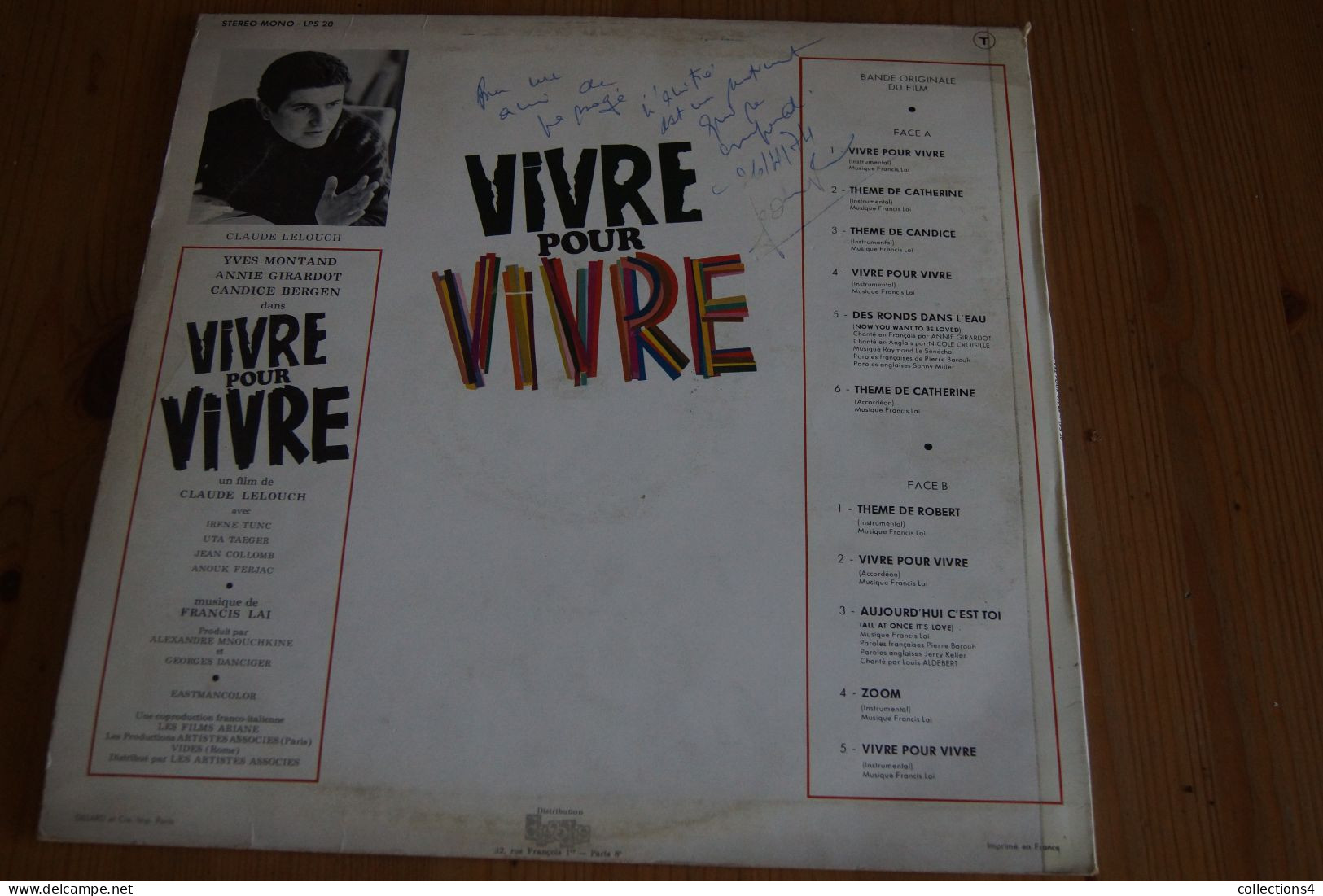 FRANCIS LAI CROISILLE YVES MONTAND GIRARDOT BERGEN VIVRE POUR VIVRE LP DU FILM DE LELOUCH 1967 - Filmmuziek