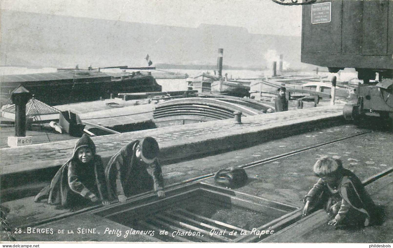 PARIS   ( Berges De La Seine  )  PETITS GLANEURS DE CHARBON - La Seine Et Ses Bords