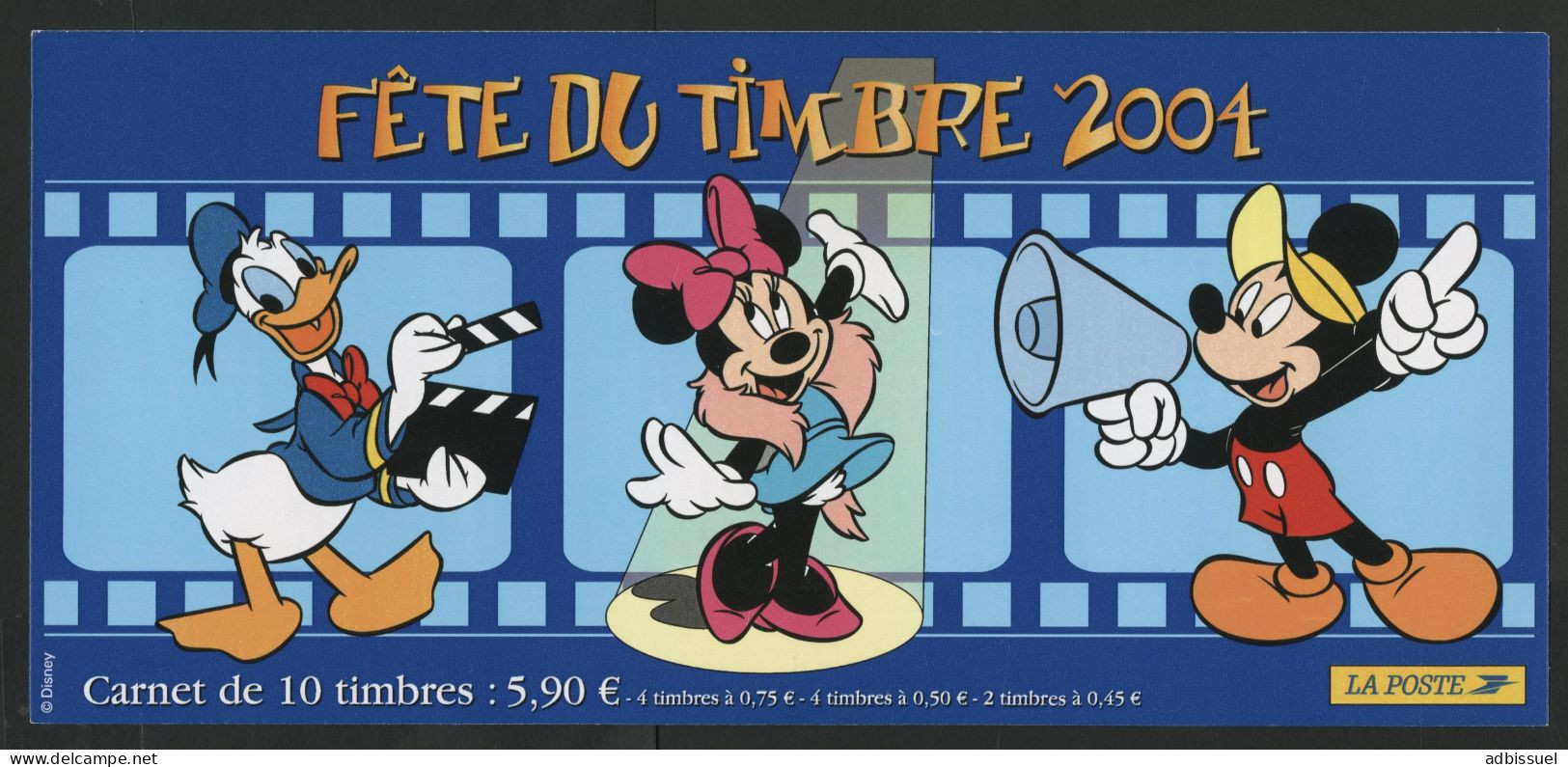 BC 3641a NEUF TB / 2004 Fête Du Timbre "Dinsey, Mickey Donald Minnie" Vendu à La Valeur Faciale Des Timbres : 5.9 € - Dag Van De Postzegel