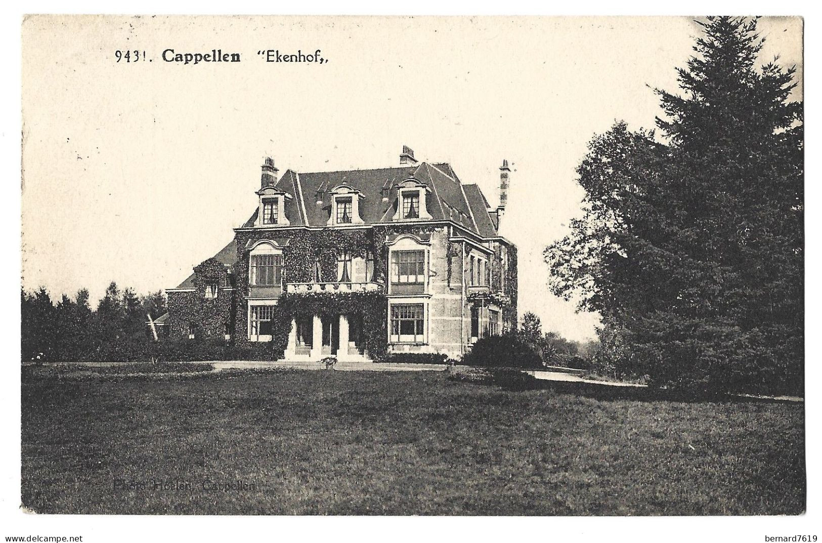 Belgique -  Cappellen    - Kaapellen   Province D'anvers -ekenhof  - A Mr  Thorton - Kapellen