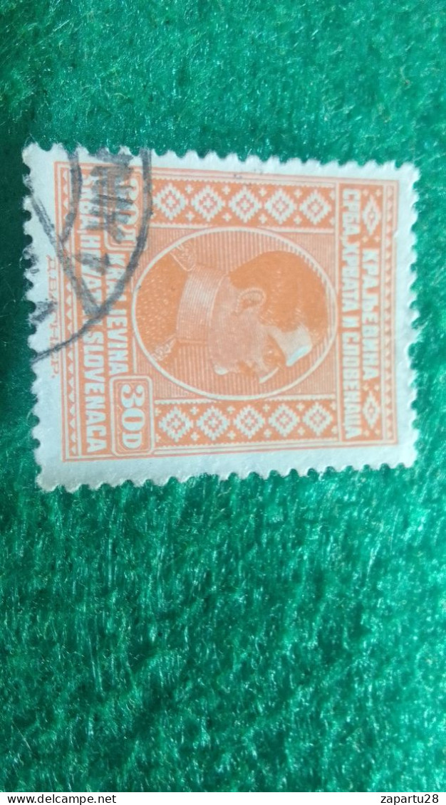 YOGUSLAVYA-    1919-1940   30 DİN - Used Stamps