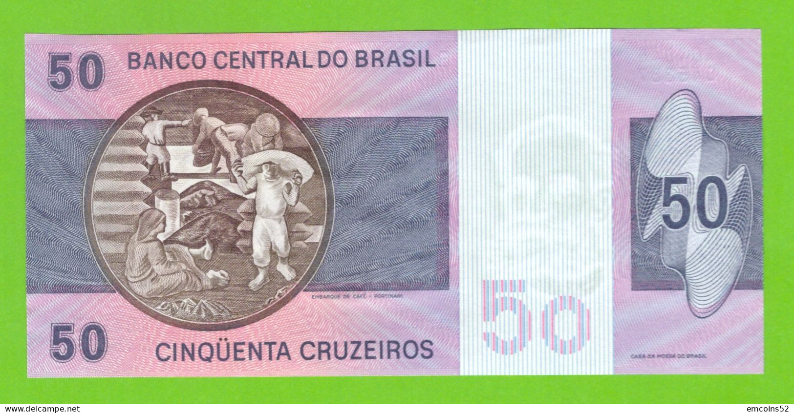 BRAZIL 50 CRUZEIROS ND 1980 P-194c UNC - Brésil
