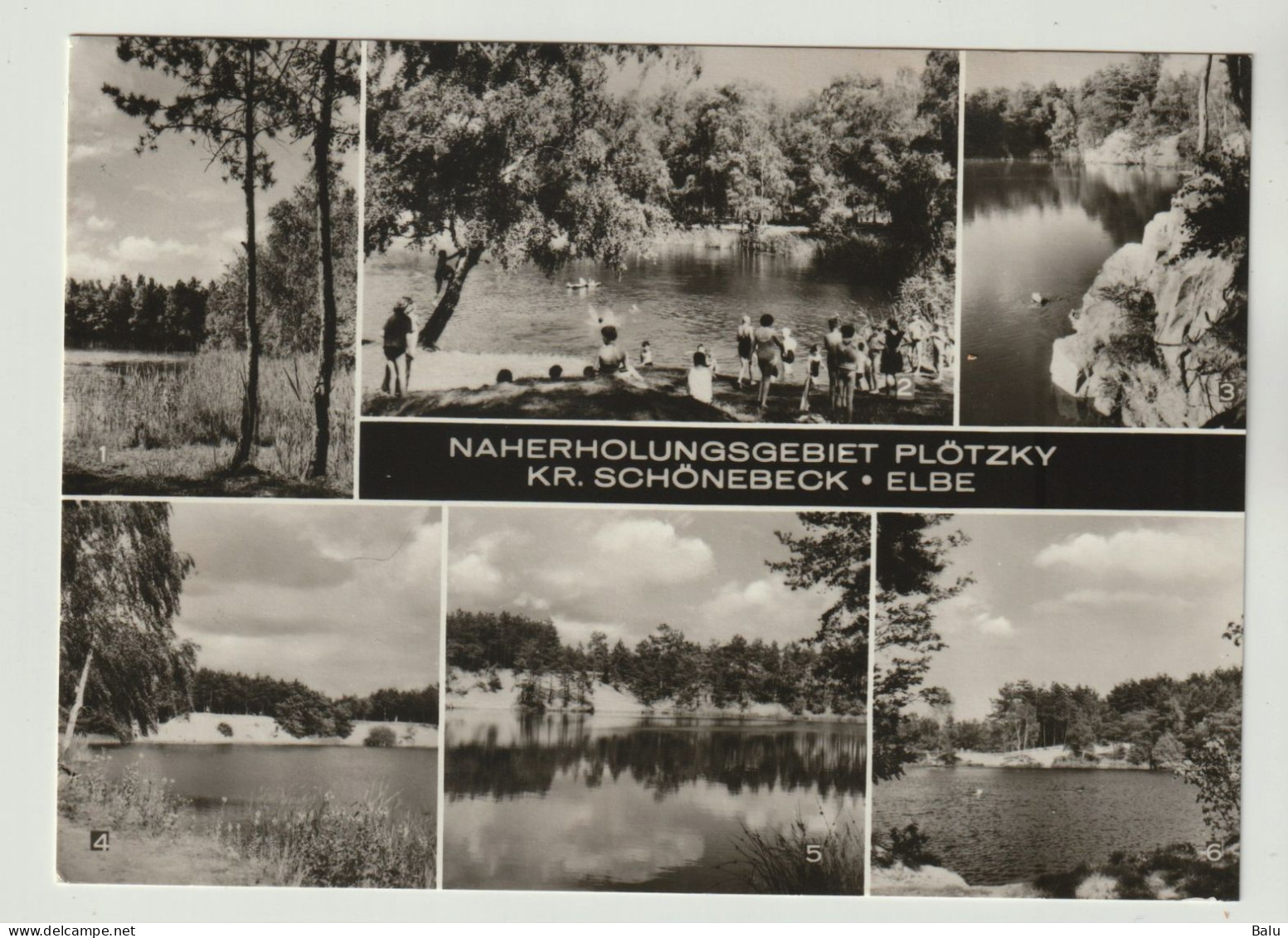 MBK S/w Naherholungsbebiet Plötzky. Kr. Schönebeck Elbe 1975 Ua Giselasee, Waldsee Silbersee Edersee. Versendet. 3 Scans - Schoenebeck (Elbe)