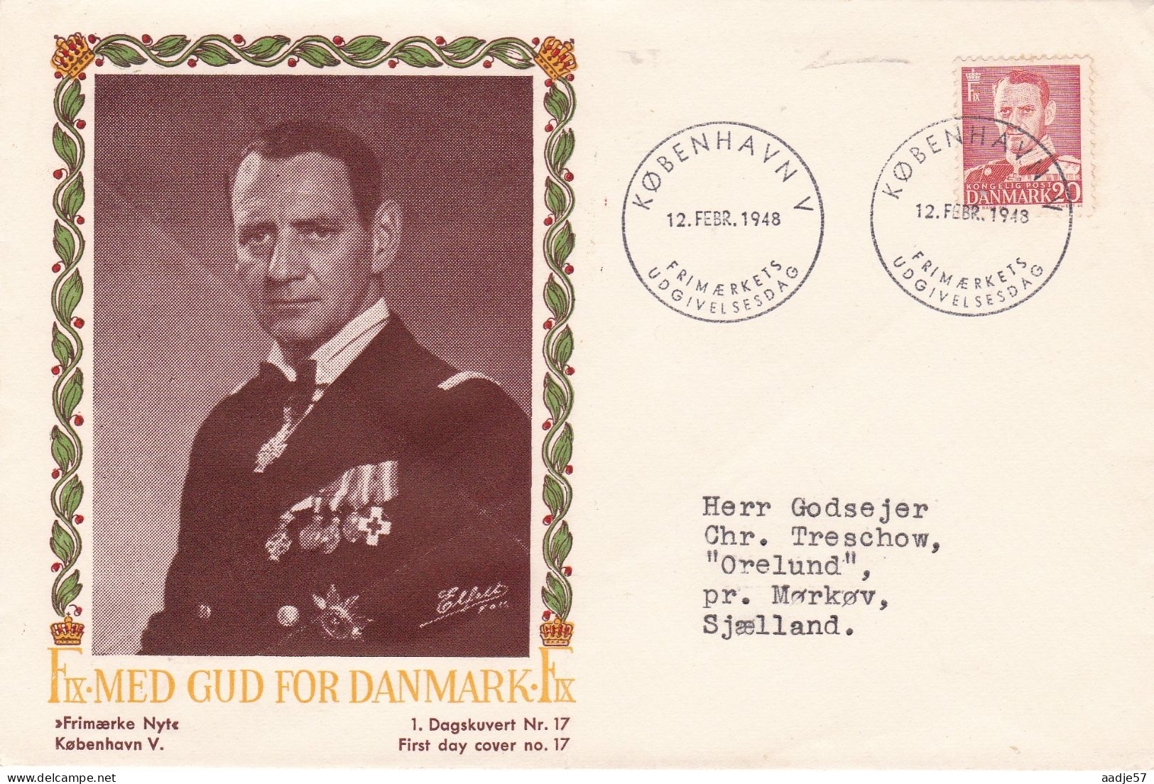 Denmark 1948 MiNr.302 FDC - Covers & Documents