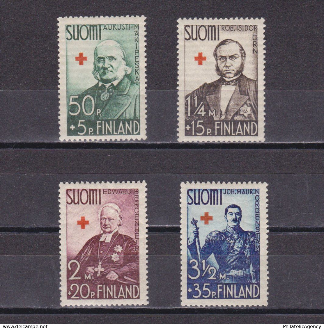 FINLAND 1938, Sc# B27-B30, Semi-Postal, Famous People, MH - Neufs