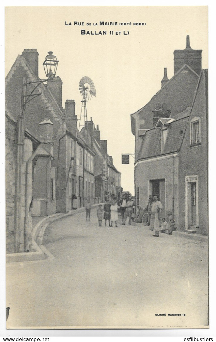 CPA 37 BALLAN La Rue De La Mairie (Côté Nord) - Ballan-Miré