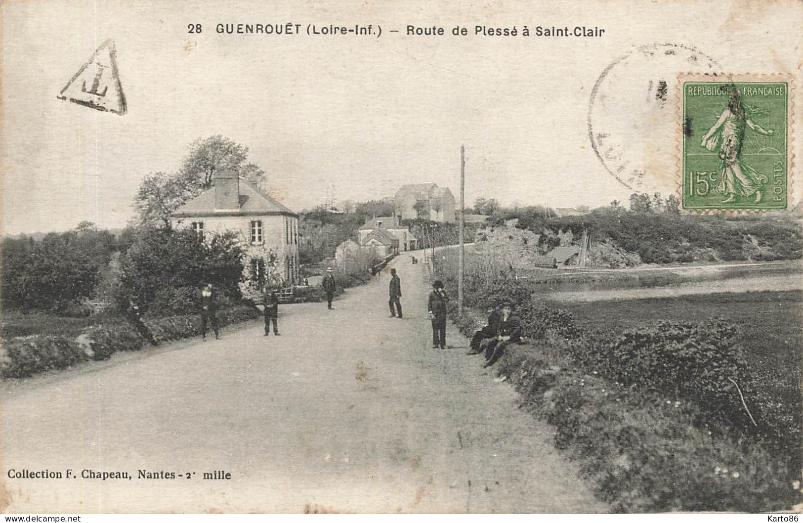 Guenrouët * La Route De Plessé à St Clair * Villageois - Guenrouet