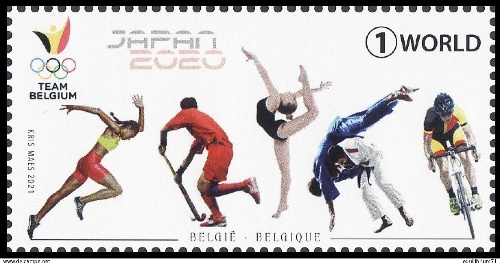 5017** - Jeux Olympiques / Olympische Spelen / Olympische Spiele / Olympic Games - Japon/Japan - Belgique/België - MONDE - Verano 2020 : Tokio