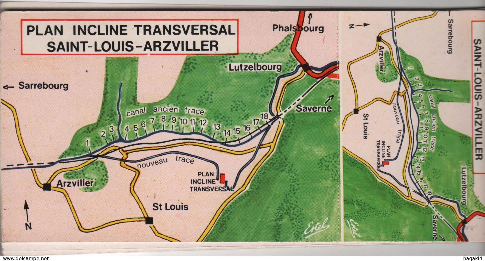 CPM 57 : PLAN INCLINE TRANSVERSAL SAINT-LOUIS-ARZVILLER - Carnet De 9 CPM Incomplet - Années 1970 - Arzviller