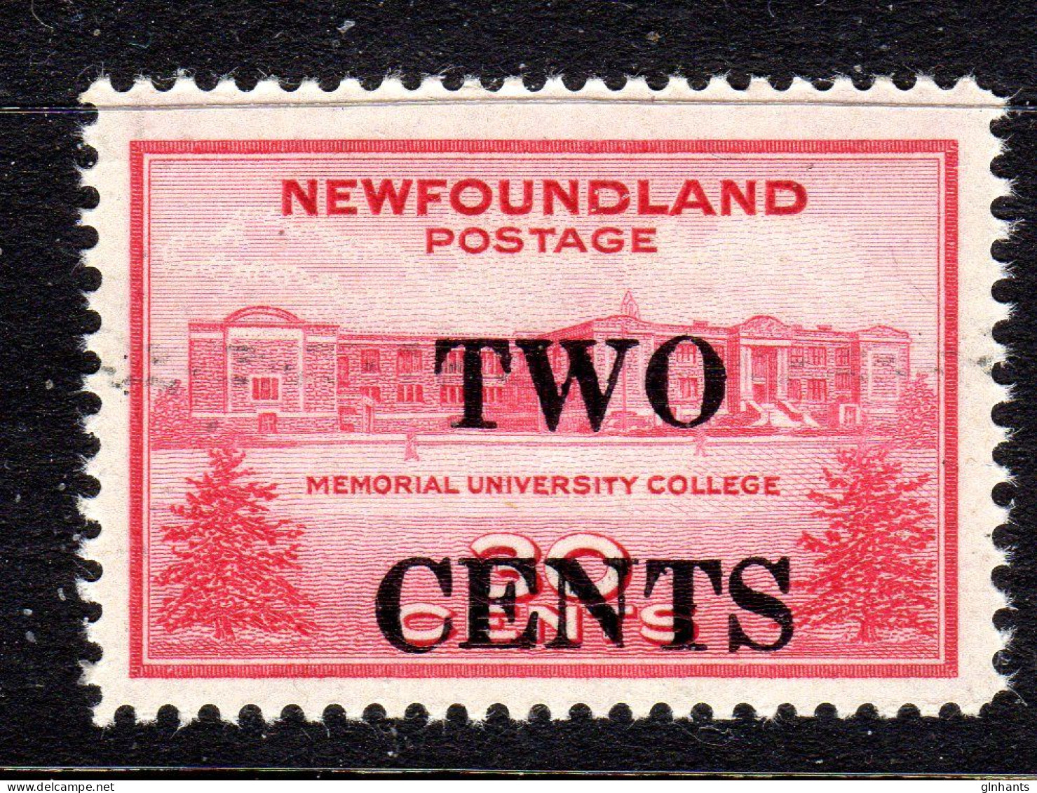 NEWFOUNDLAND - 1946 2c ON 4c FINE MNH ** SG 292 - 1908-1947