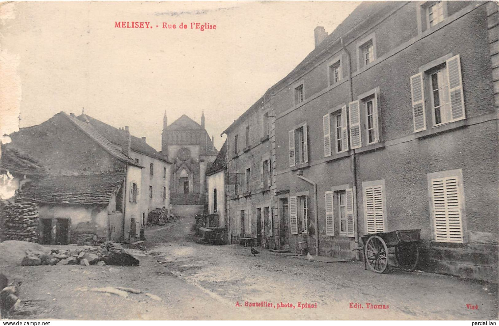 70. MELISEY.  RUE DE L'EGLISE. GROS PLAN. - Mélisey