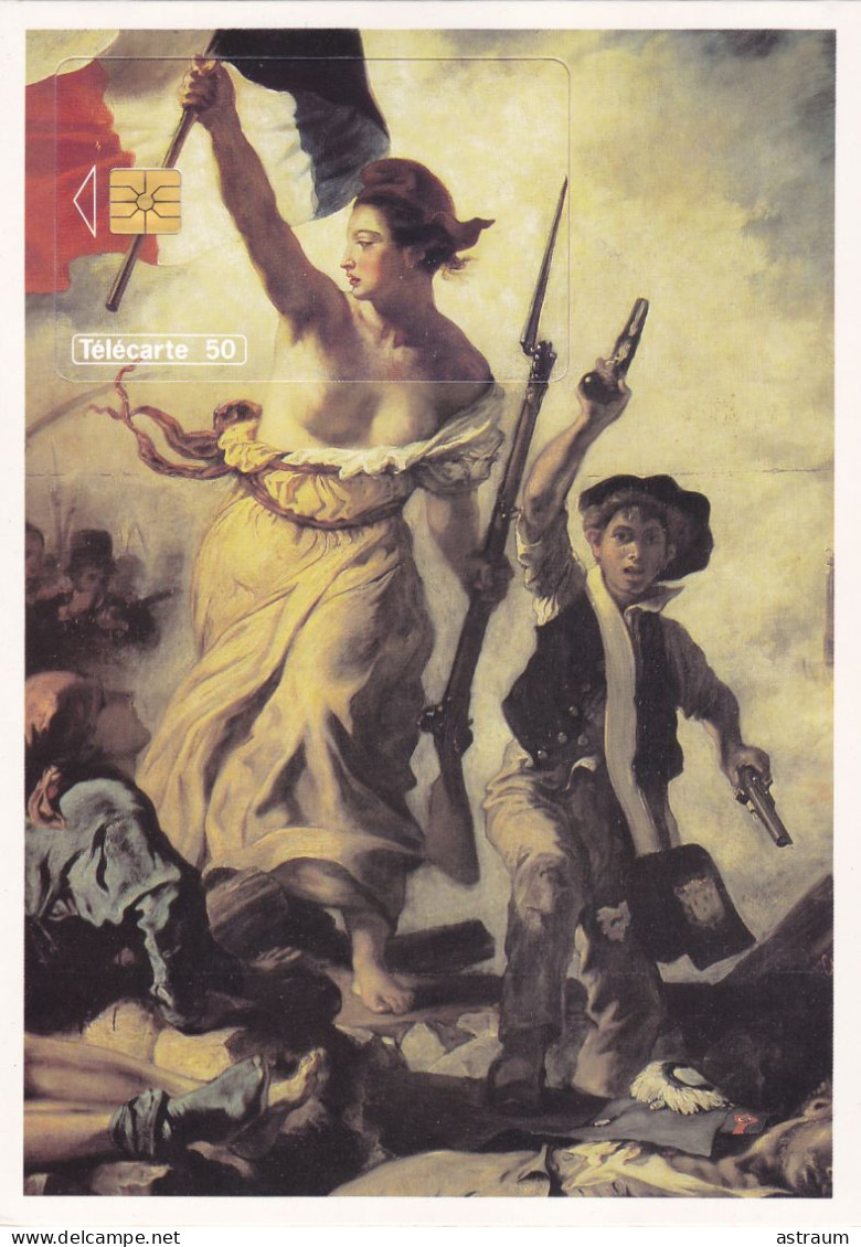 Coffret Puzzle Avec L'enveloppe En1108a NEUVE- La Liberté De Delacroix - 50u - Gem - 1994 - 50 Einheiten