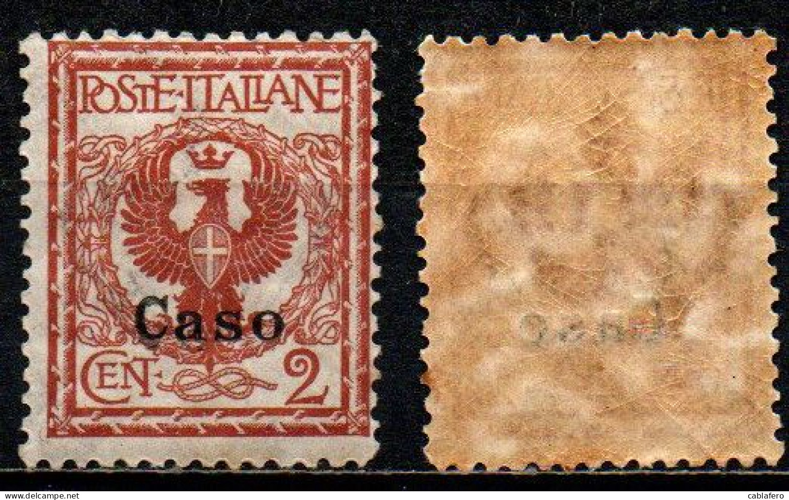 COLONIE ITALIANE - CASO - 1912 - STEMMA SABAUDO - MNH - Egeo (Caso)