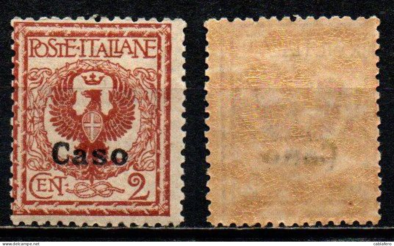 COLONIE ITALIANE - CASO - 1912 - STEMMA SABAUDO - MNH - Aegean (Caso)