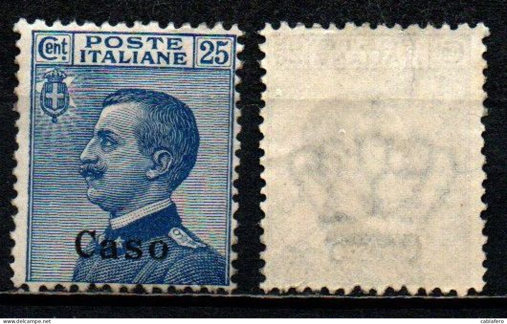 COLONIE ITALIANE - CASO - 1912 - VITTORIO EMANUELE III - 25 C - MICHETTI - MNH - Egée (Caso)