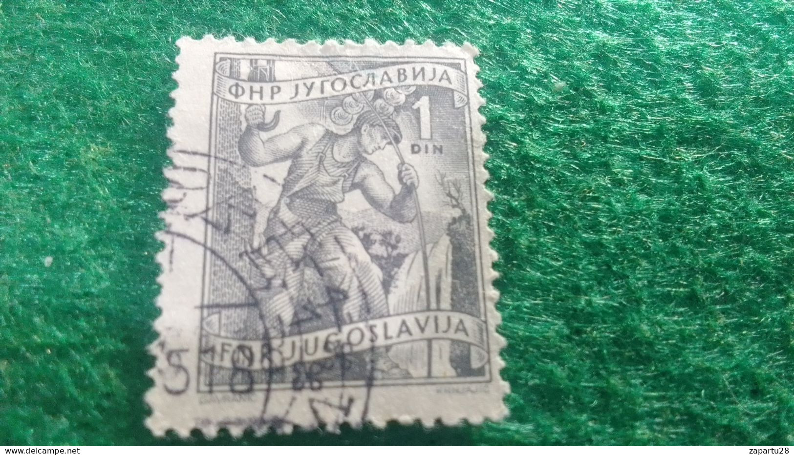 YOGUSLAVYA-    1950-1960   1  DİN.    USED - Oblitérés