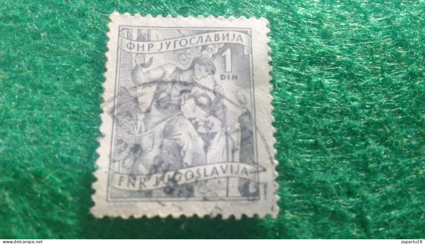 YOGUSLAVYA-    1950-1960   1  DİN.    USED - Gebraucht