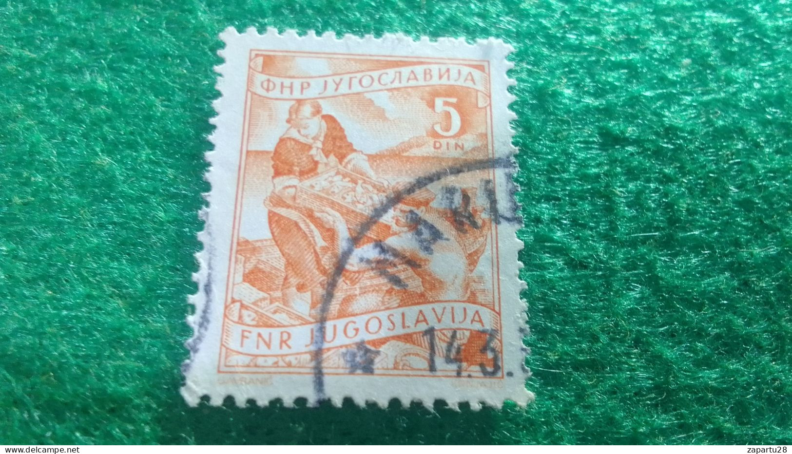 YOGUSLAVYA-    1950-1960   5  DİN.    USED - Usados