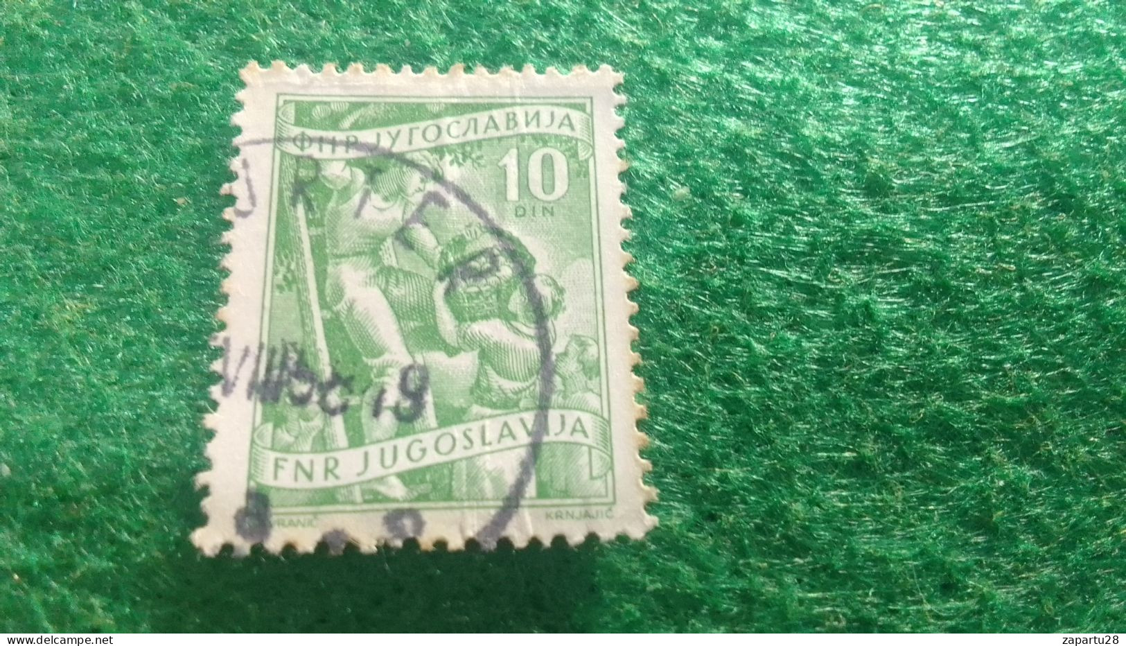 YOGUSLAVYA-    1950-1960   10  DİN.    USED - Used Stamps