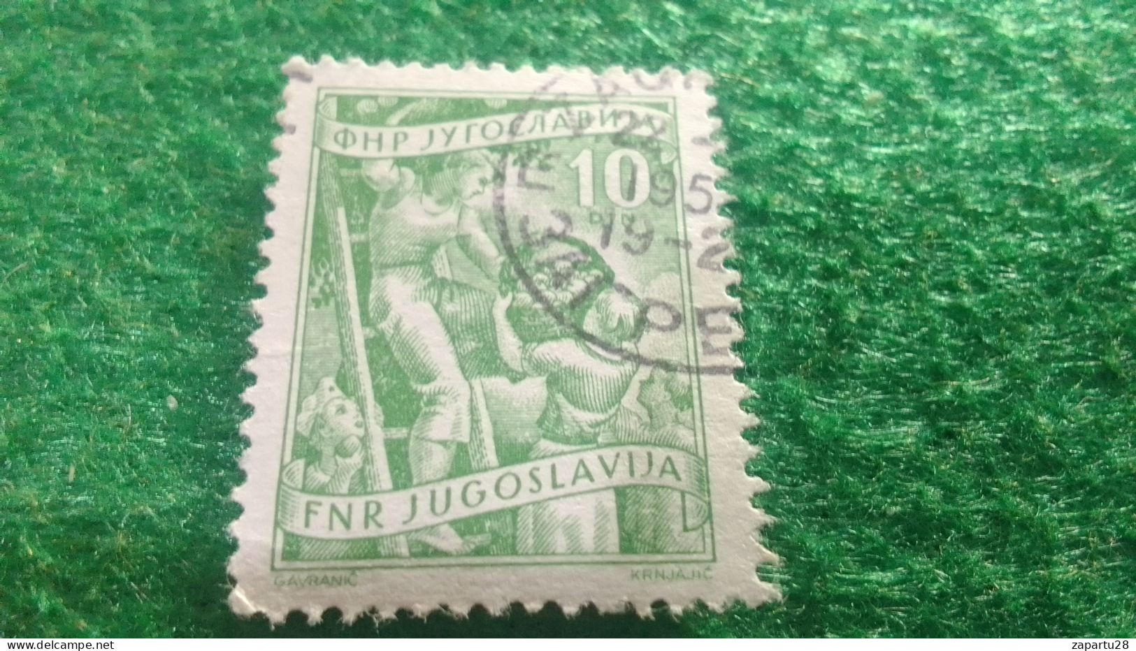 YOGUSLAVYA-    1950-1960   10  DİN.    USED - Gebruikt