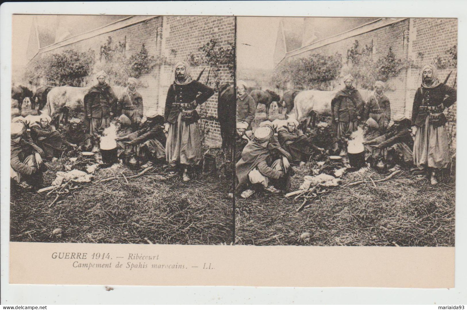 RIBECOURT DRESLINCOURT - OISE - CAMPEMENT DE SPAHIS MAROCAINS - Ribecourt Dreslincourt