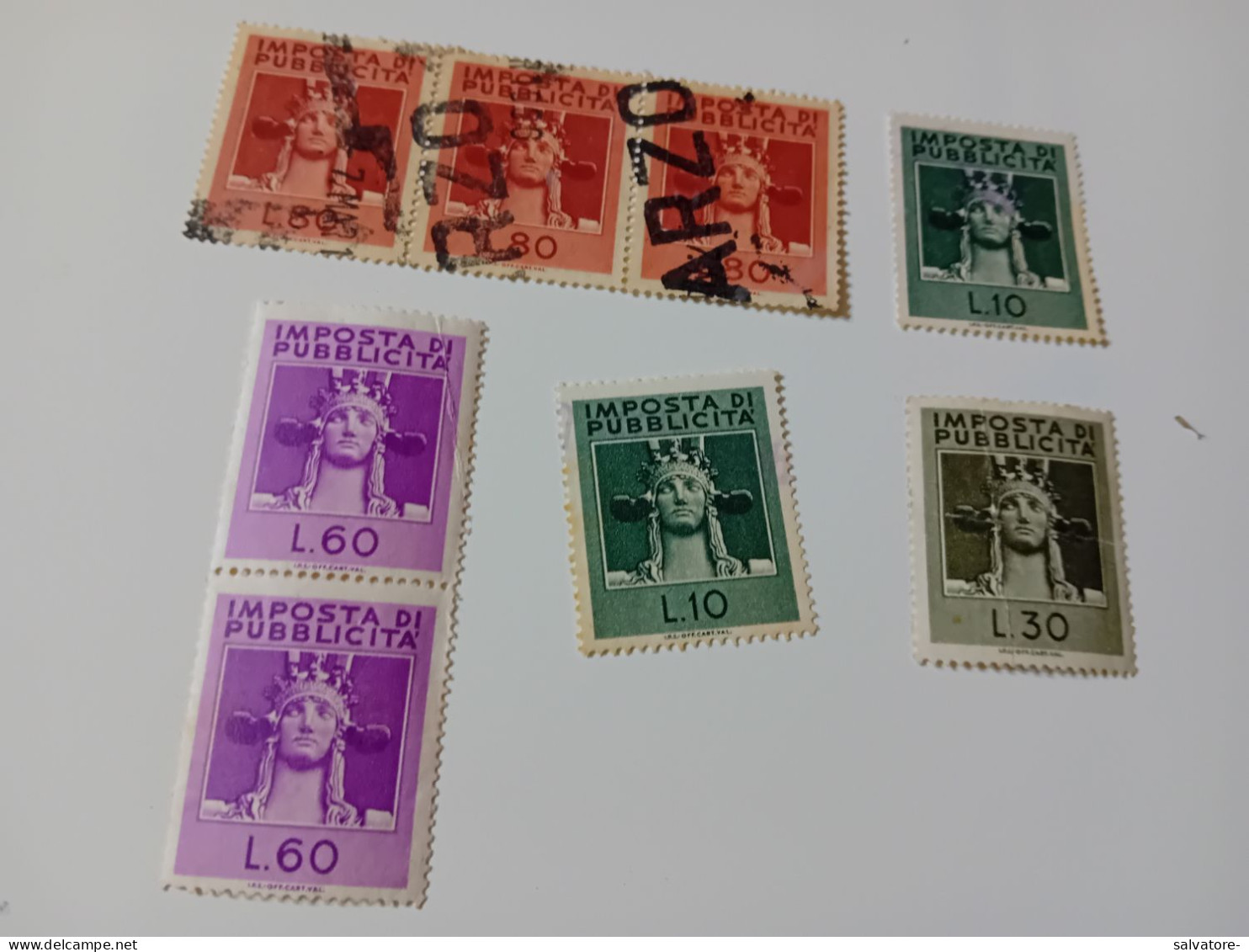 LOTTO MARCHE DA BOLLO IMPOSTA DI PUBBLICITA' - NUOVE ED USATE - Revenue Stamps