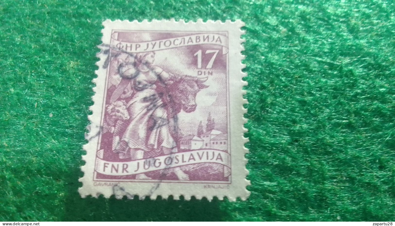 YOGUSLAVYA-    1950-1960  17  DİN.    USED - Used Stamps