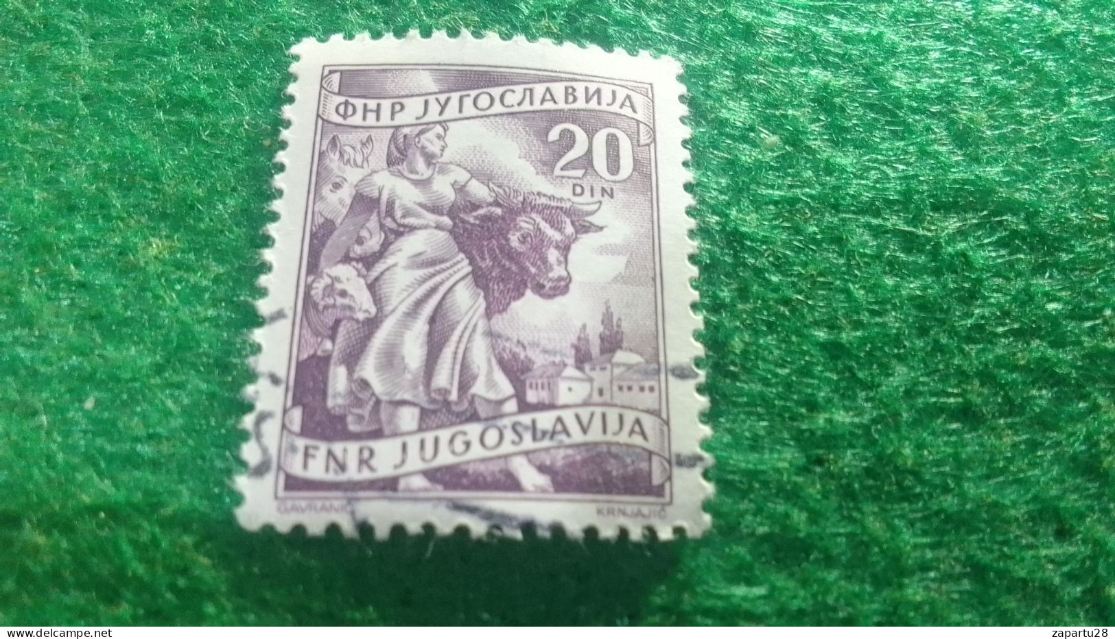 YOGUSLAVYA-    1950-1960  20  DİN.    USED - Usados