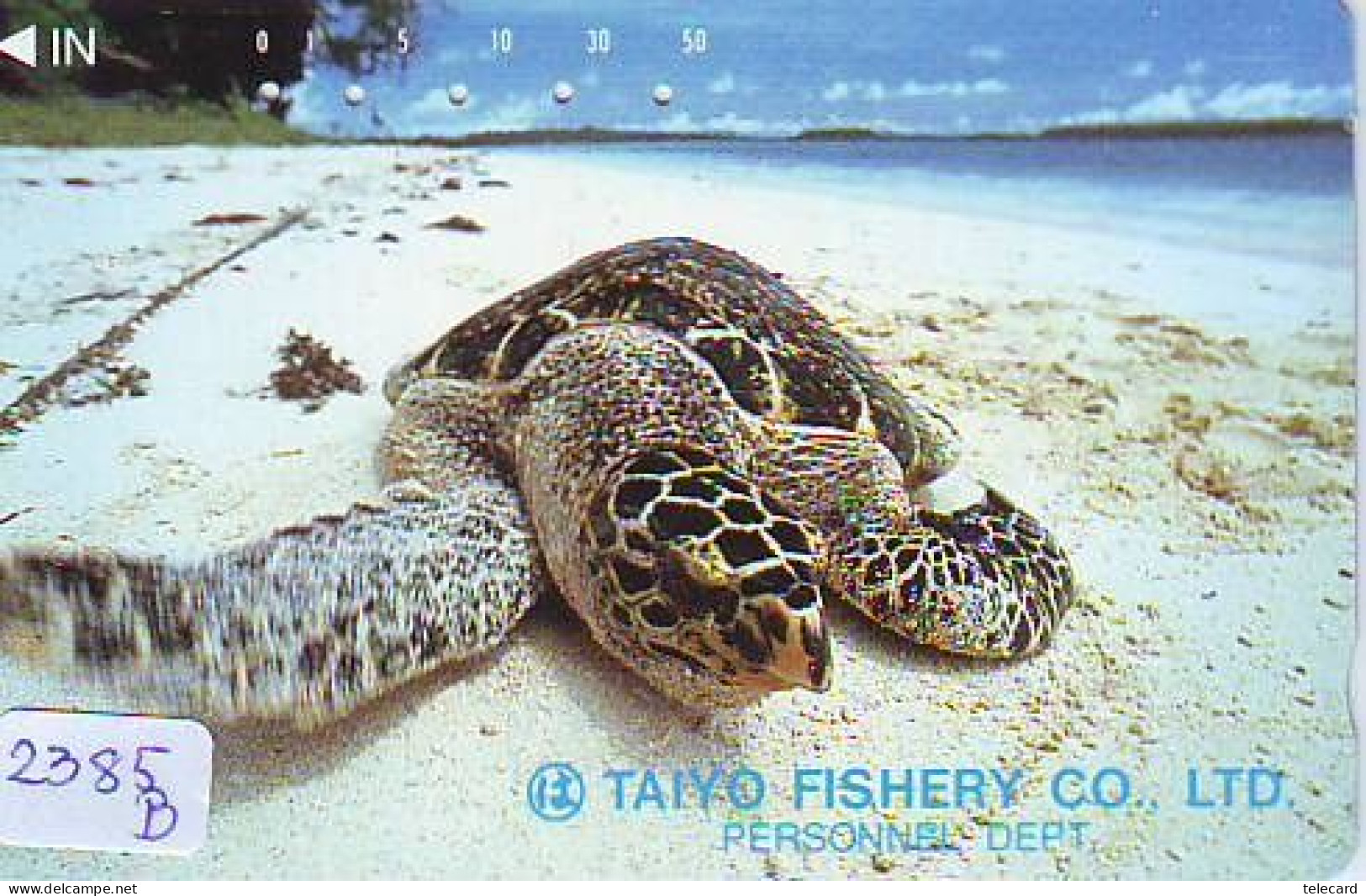 Télécarte Japon *  TURTLE (2385b) PHONECARD JAPAN * TORTUE * TELEFONKARTE * SCHILDKRÖTE * SCHILDPAD - Schildpadden