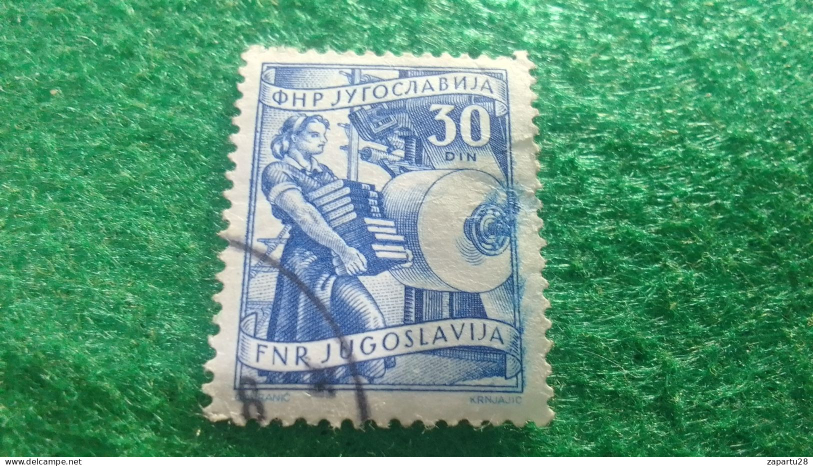 YOGUSLAVYA-    1950-1960  30  DİN.    USED - Oblitérés