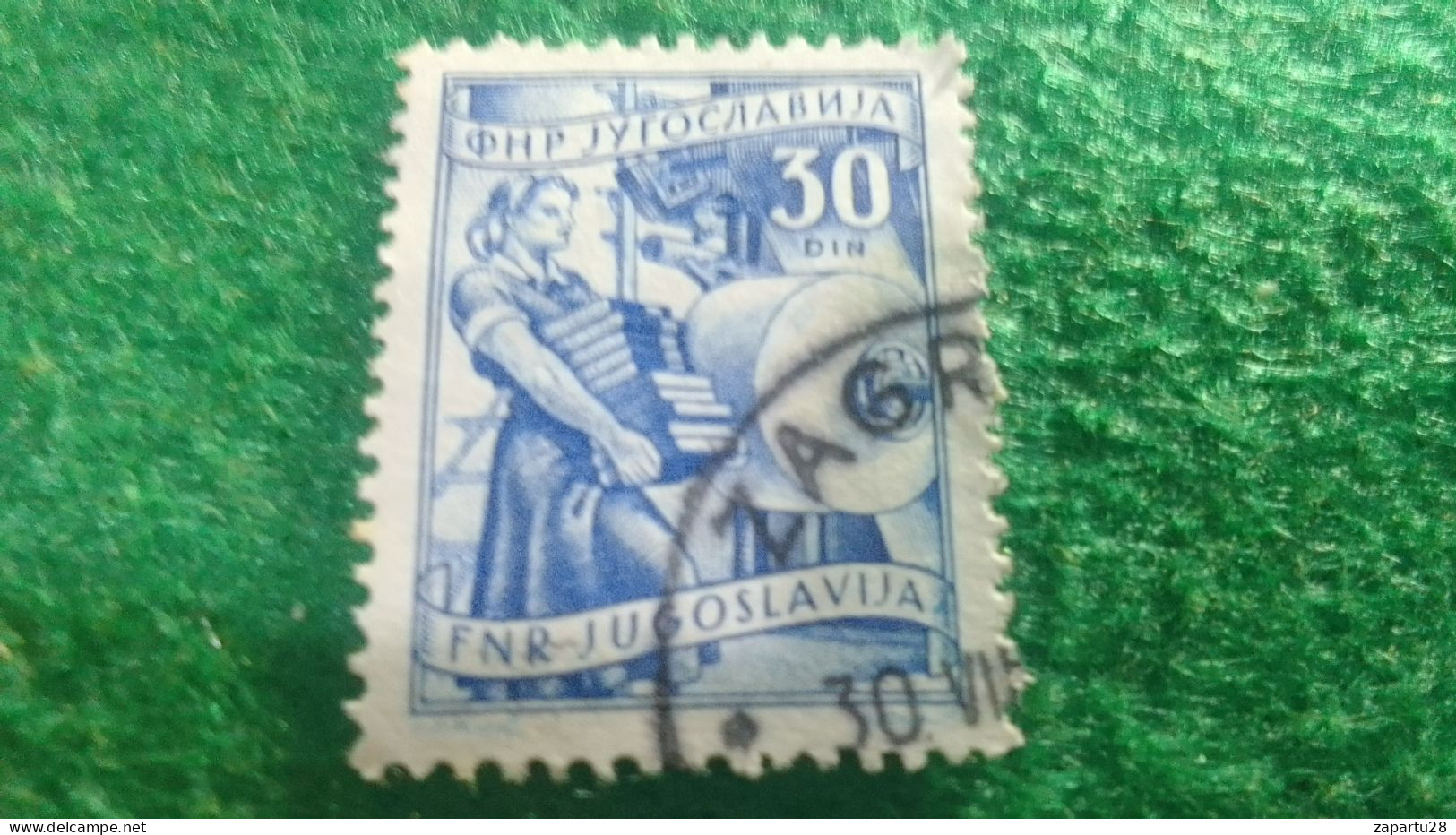 YOGUSLAVYA-    1950-1960  30  DİN.    USED - Used Stamps